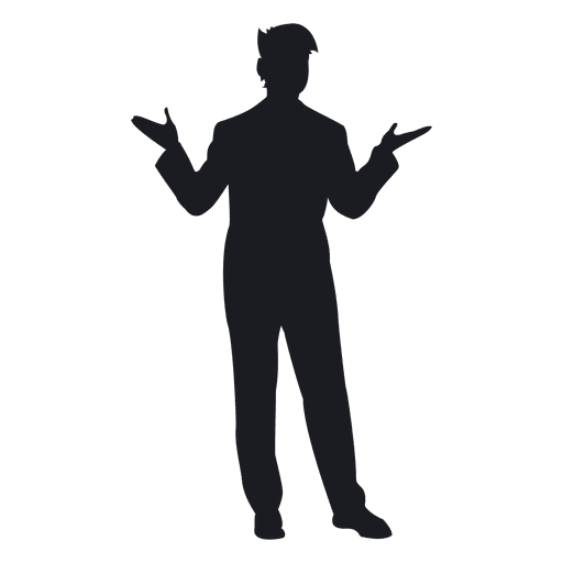 Person Silhouette Standing at GetDrawings | Free download