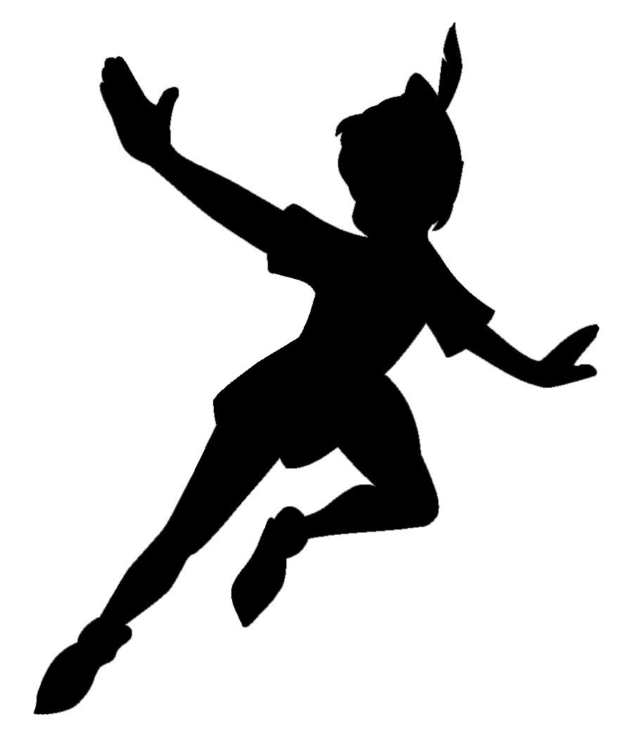 900x1050 Peter Pan Silhouette Peter Pan And Tinkerbell Baby Shower.