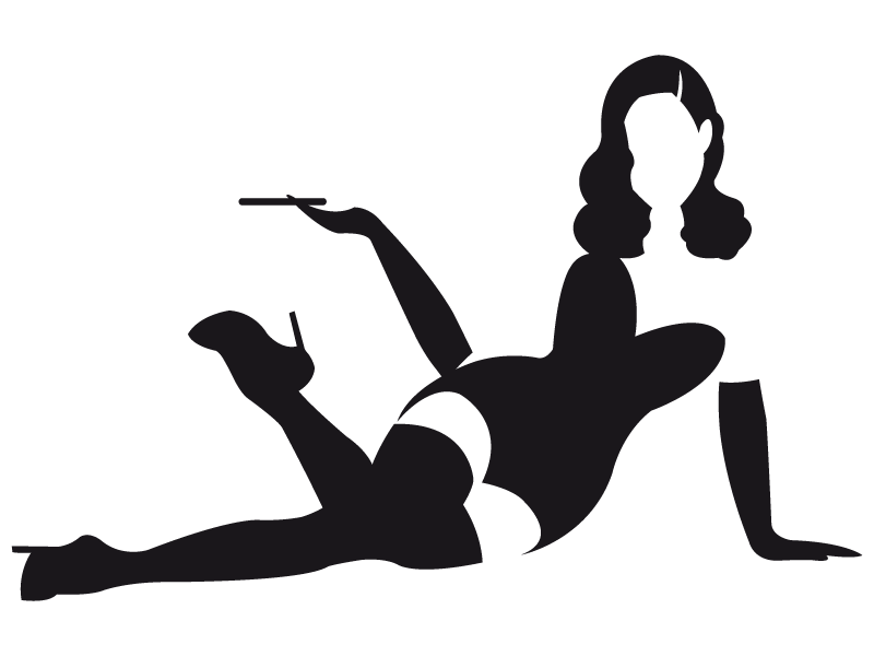 Pin Up Girl Silhouette Clip Art At Getdrawings Free Download