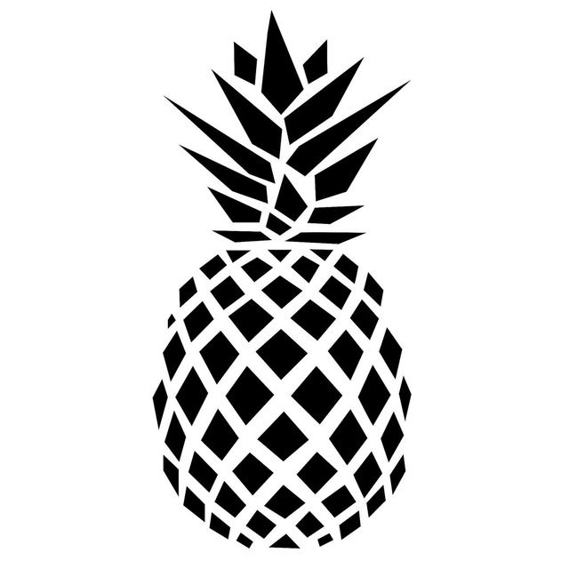 Pineapple Silhouette at GetDrawings | Free download