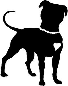 Pitbull Head Silhouette at GetDrawings | Free download