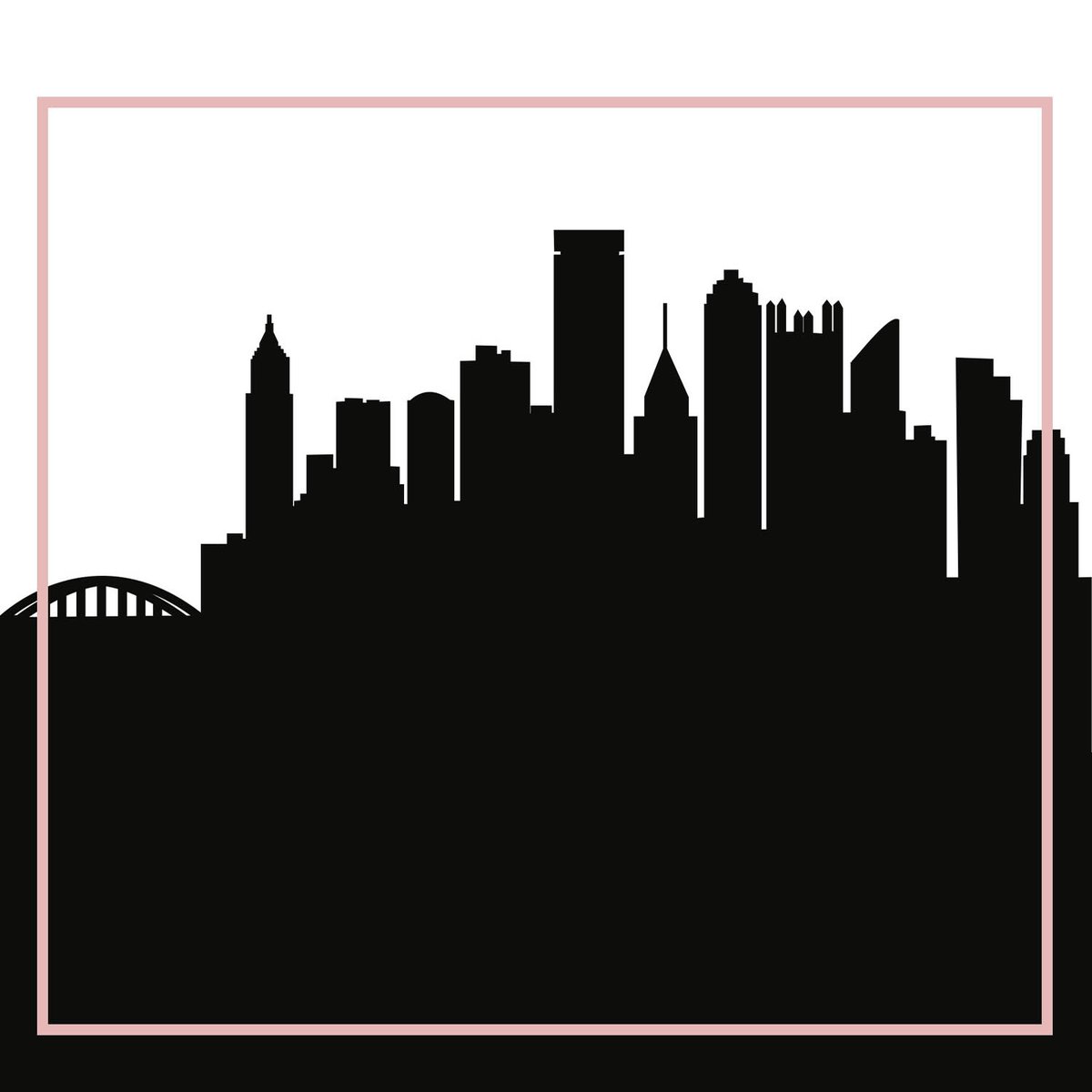 Pittsburgh City Skyline Silhouette At GetDrawings | Free Download