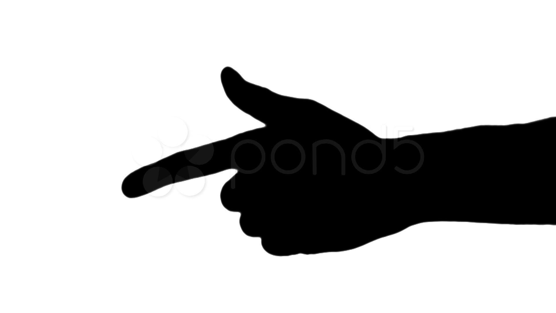 Pointing Hand Silhouette At Getdrawings Free Download