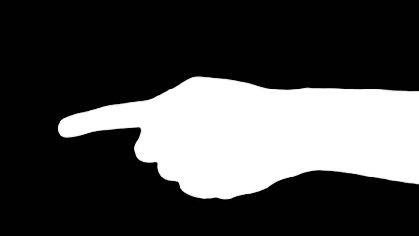 Pointing Hand Silhouette At Getdrawings Free Download