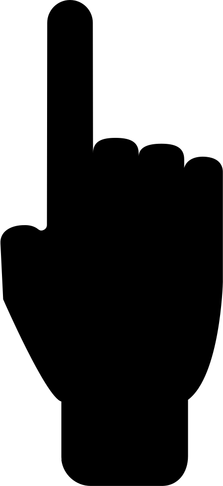 Pointing Hand Silhouette at GetDrawings | Free download