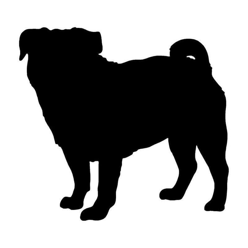 The best free Pug silhouette images. Download from 195 free silhouettes