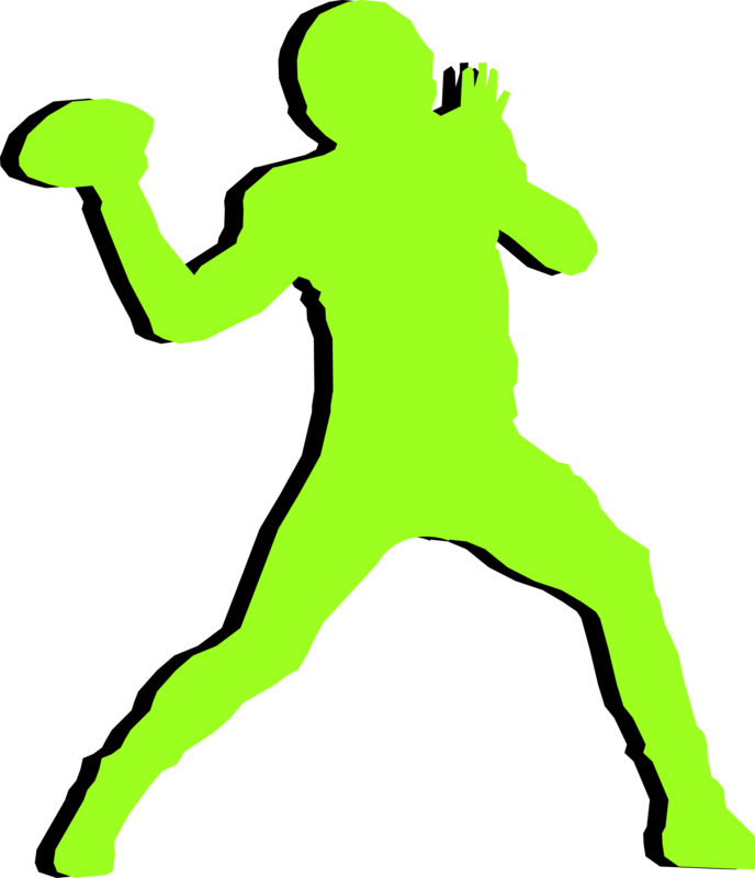 Quarterback Silhouette at GetDrawings | Free download