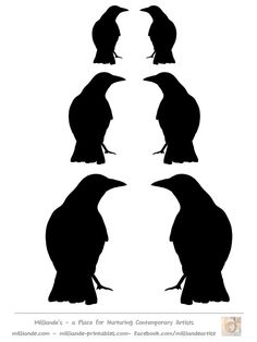 Raven Silhouette Printable at GetDrawings | Free download