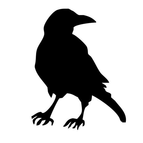 Raven Silhouette Templates at GetDrawings Free download