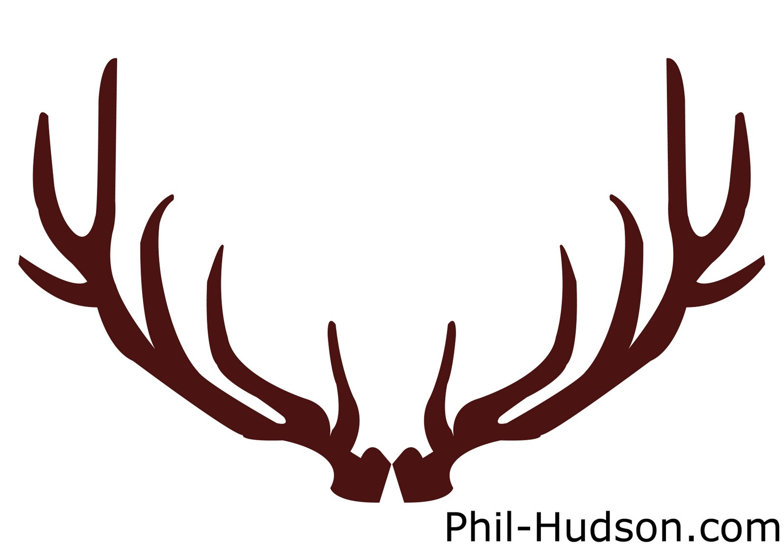 Reindeer Antlers Silhouette At GetDrawings Free Download