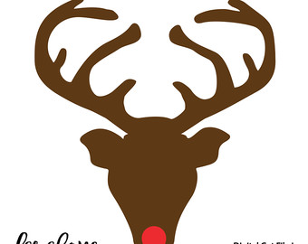 Reindeer Silhouette Head at GetDrawings | Free download