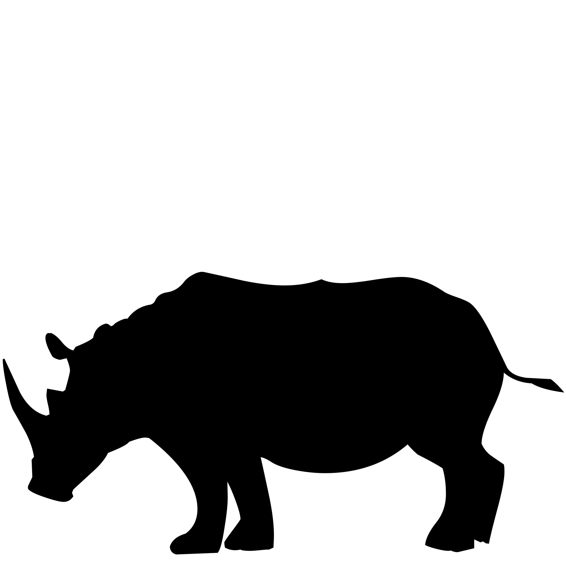 rhino-silhouette-at-getdrawings-free-download