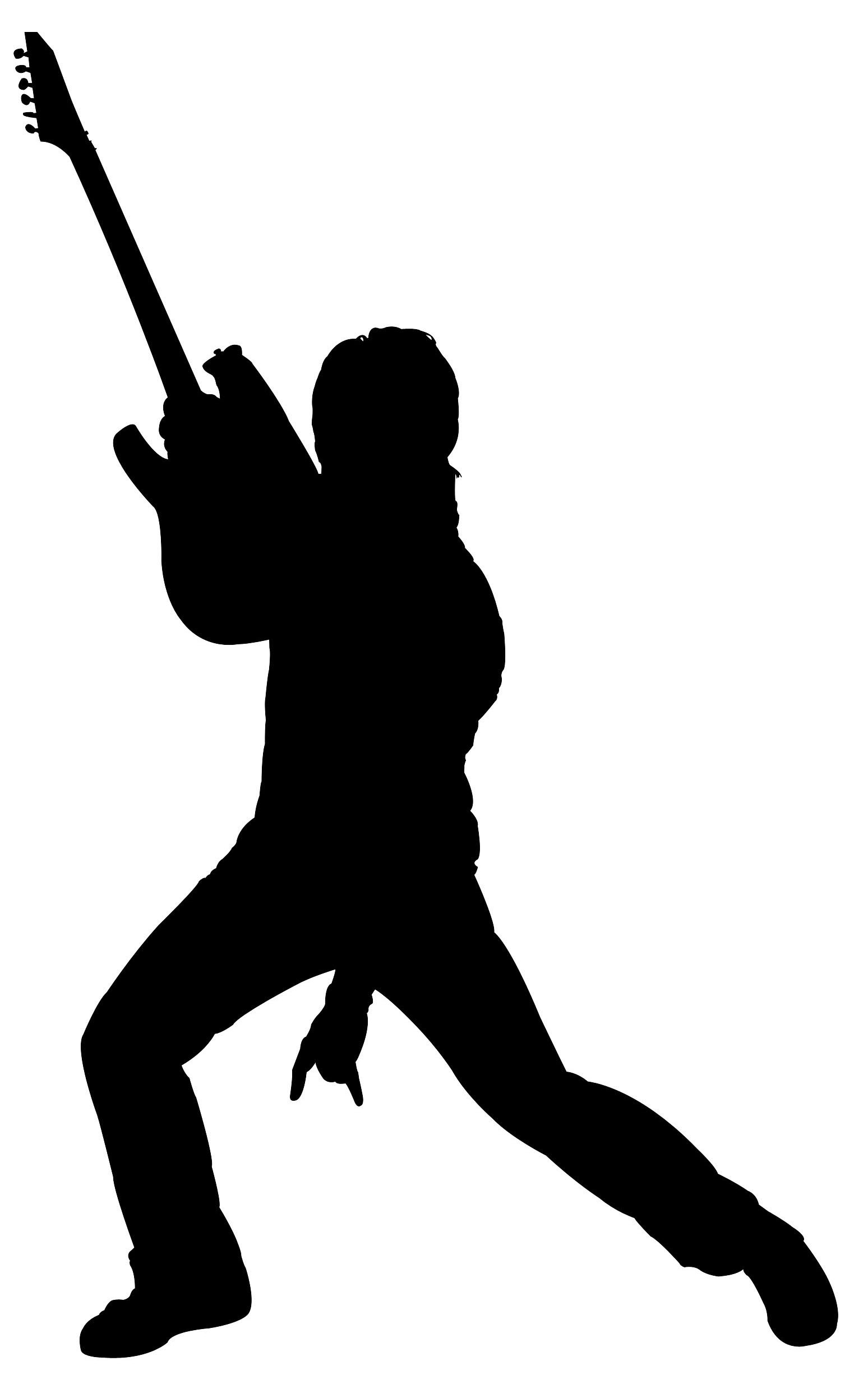 Rock Band Silhouette At Getdrawings 