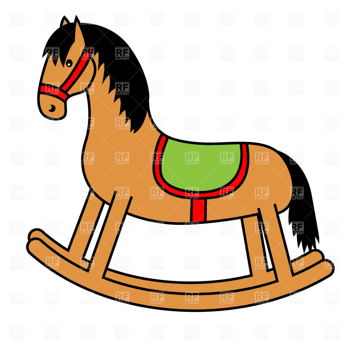 rocking horse cartoon