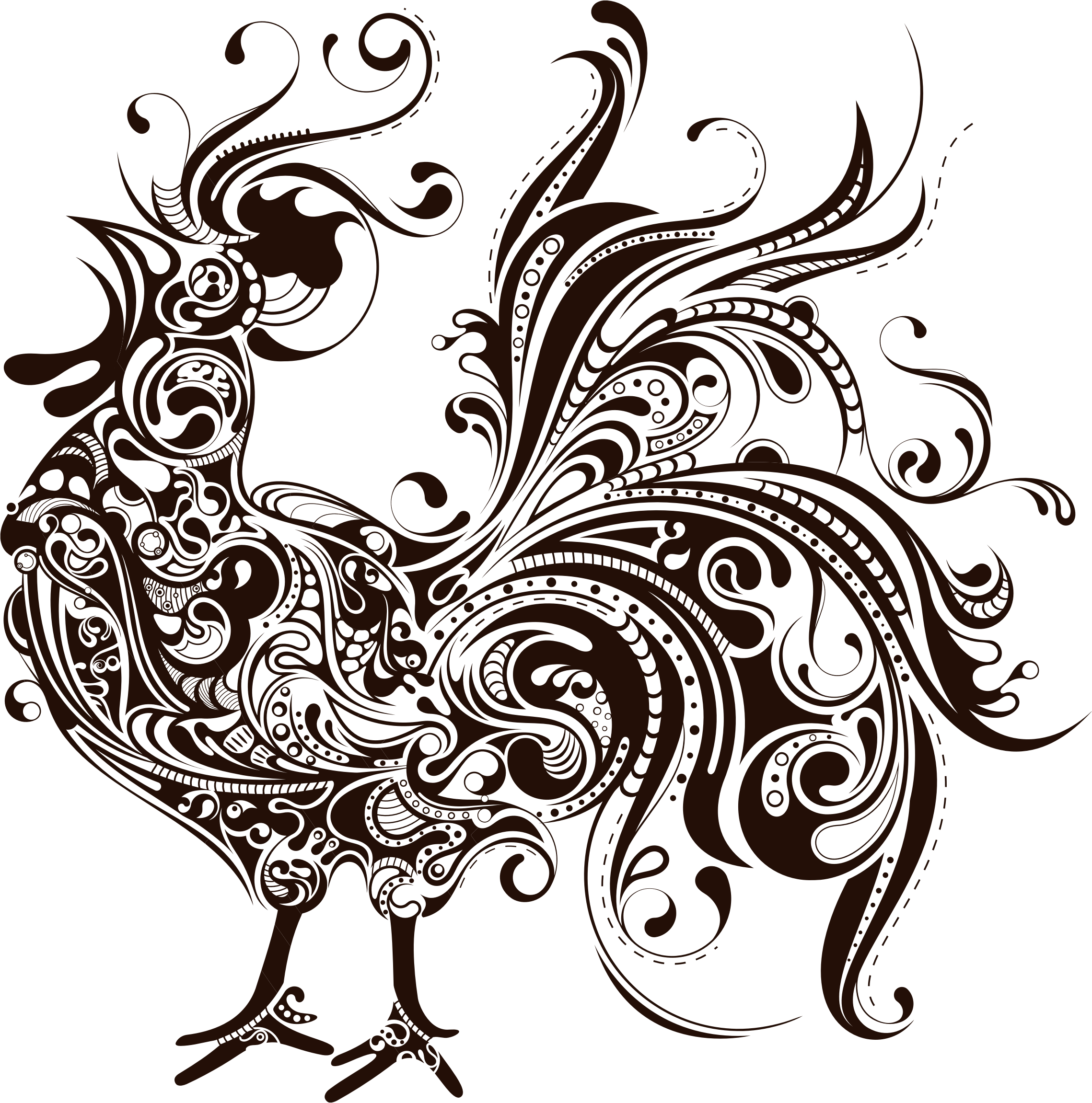 Rooster Silhouette Images At Getdrawings Free Download