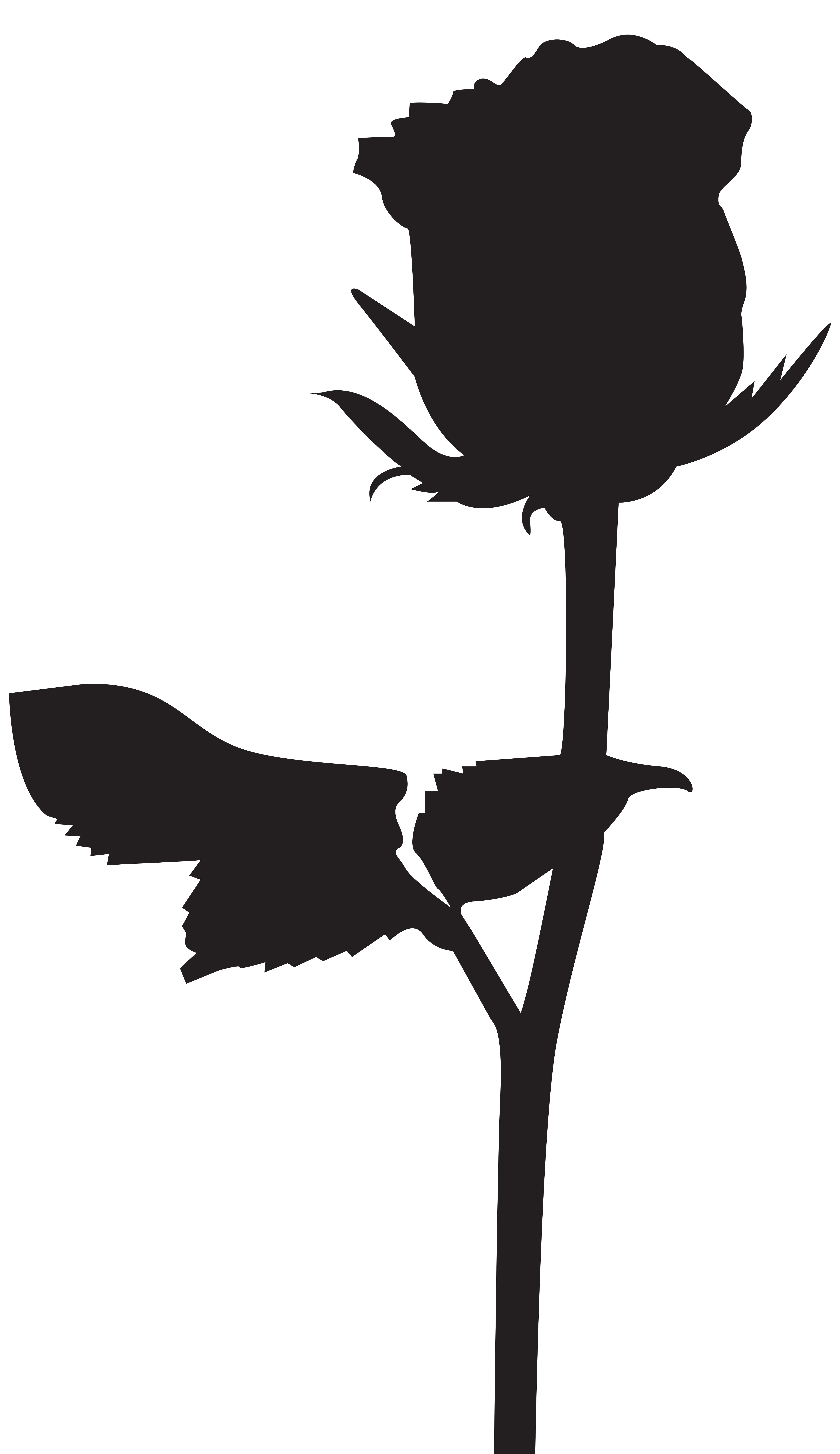Rose Silhouette Clip Art at GetDrawings | Free download