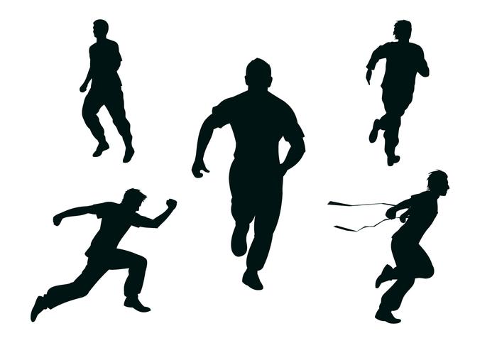 Runner Silhouette Vector at GetDrawings | Free download