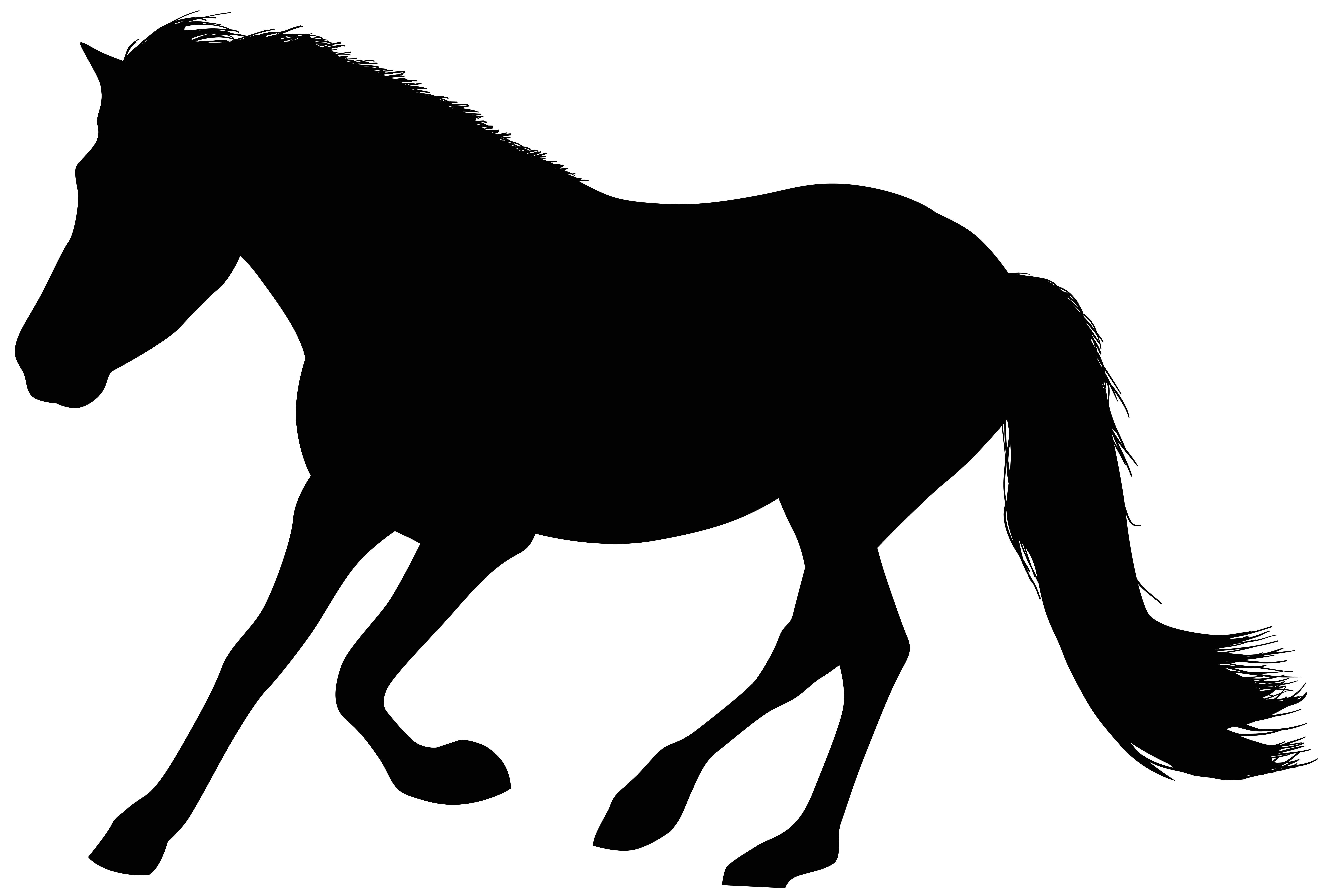 Running Horse Silhouette at GetDrawings | Free download