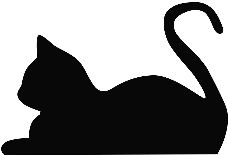 Scary Black Cat Silhouette at GetDrawings Free download