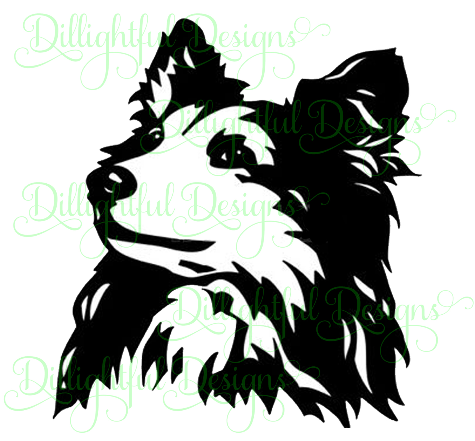 Sheltie Silhouette at GetDrawings | Free download