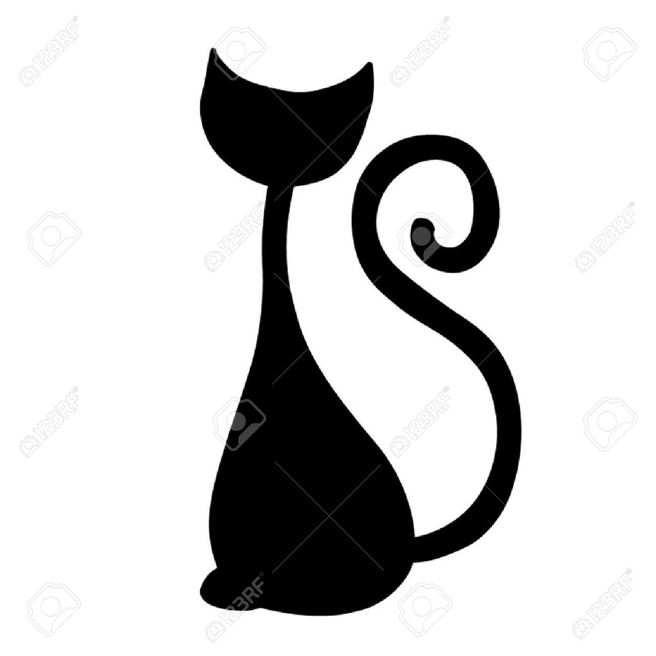 Siamese Cat Silhouette at GetDrawings | Free download