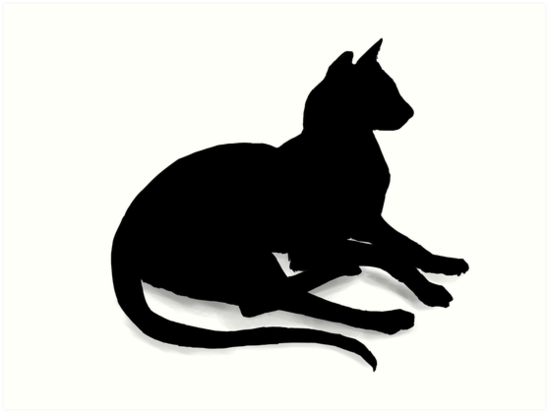 Siamese Cat Silhouette at GetDrawings | Free download