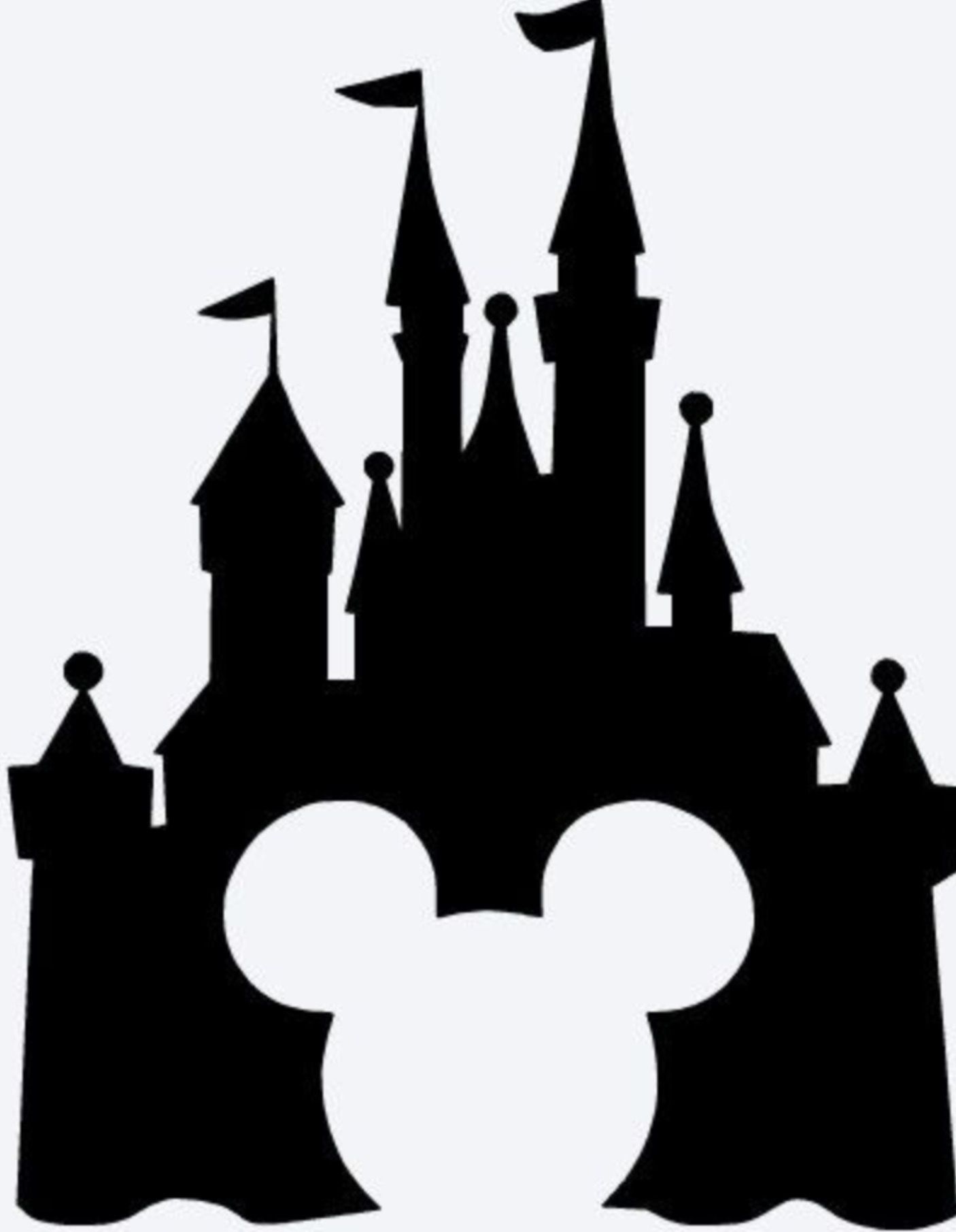 Silhouette Disney Castle at GetDrawings Free download