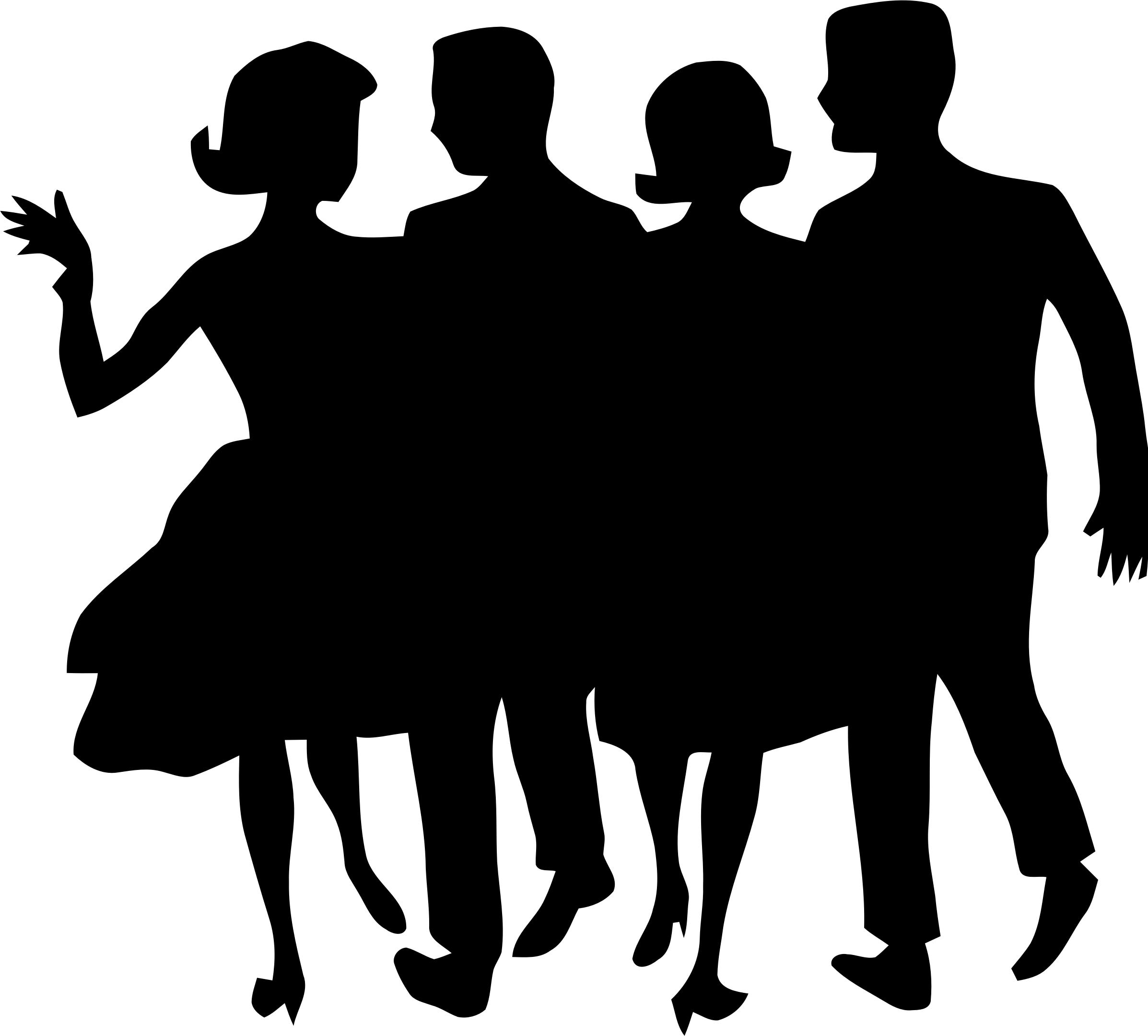 famous silhouettes of musition