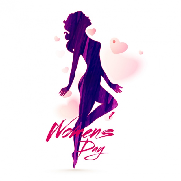 626x626 Female Silhouette For Women's Day Vector Premium Download 