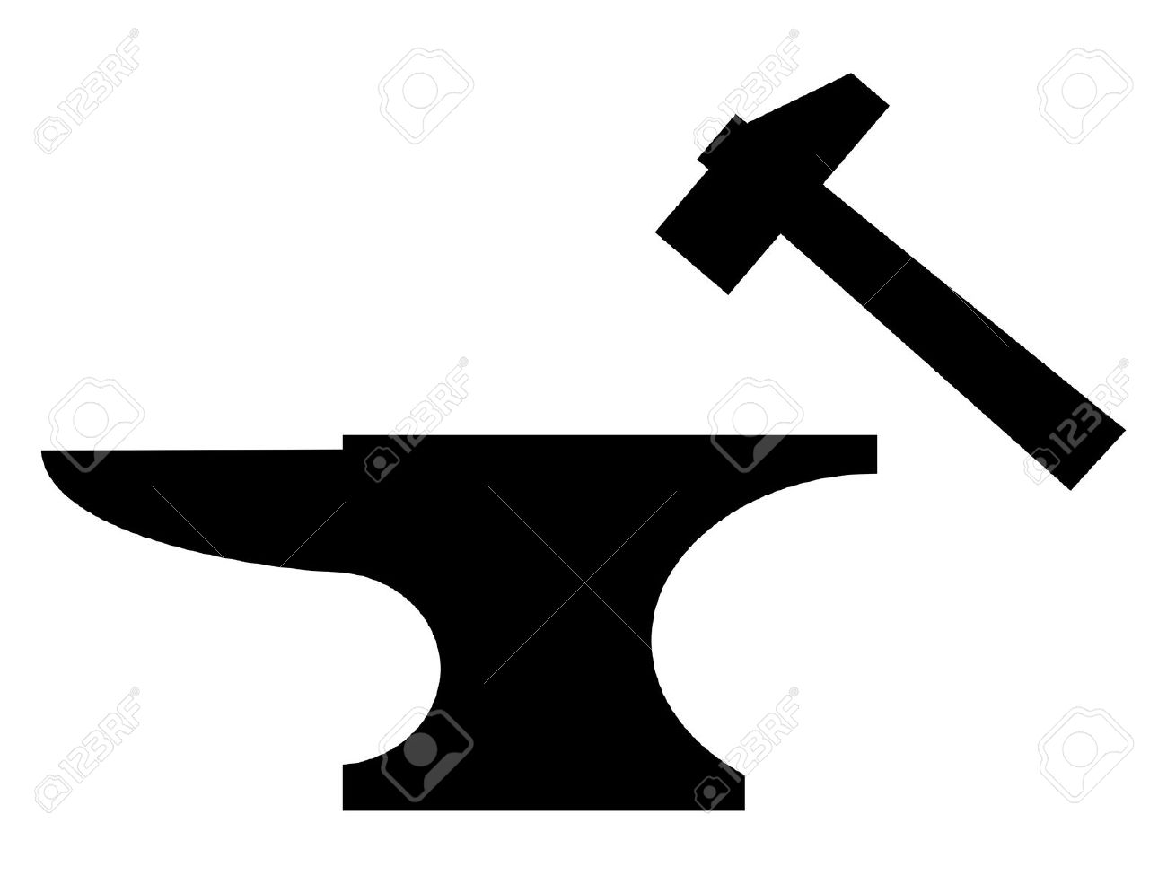 hammer and anvil svg