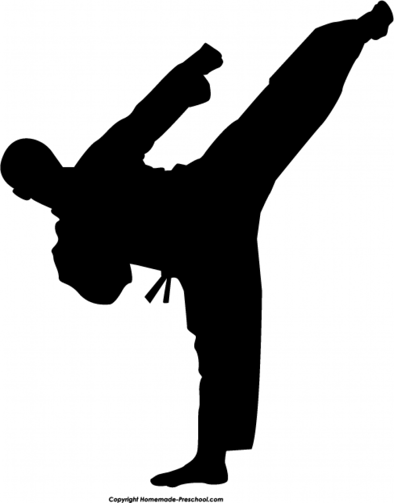 Silhouette Karate At Getdrawings 