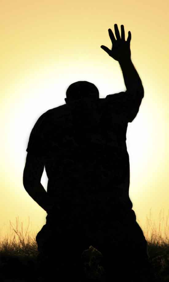 Silhouette Man Praying At GetDrawings Free Download