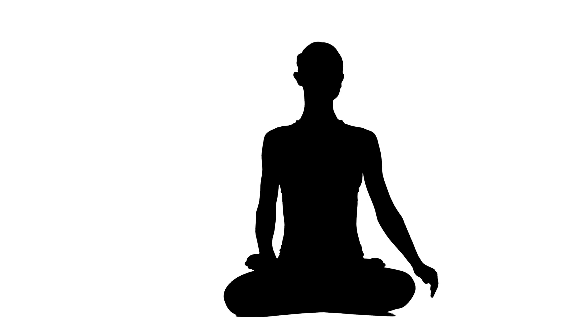 Медитация на белом фоне