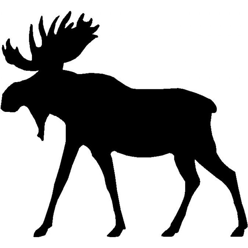 Silhouette Moose At GetDrawings | Free Download