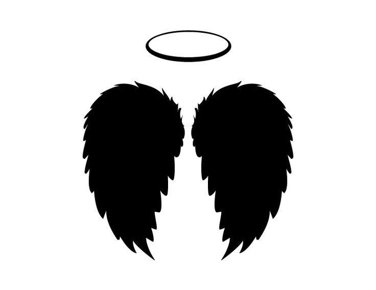 Silhouette Of Angels at GetDrawings | Free download