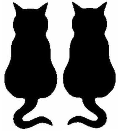 Silhouette Of Black Cats at GetDrawings | Free download