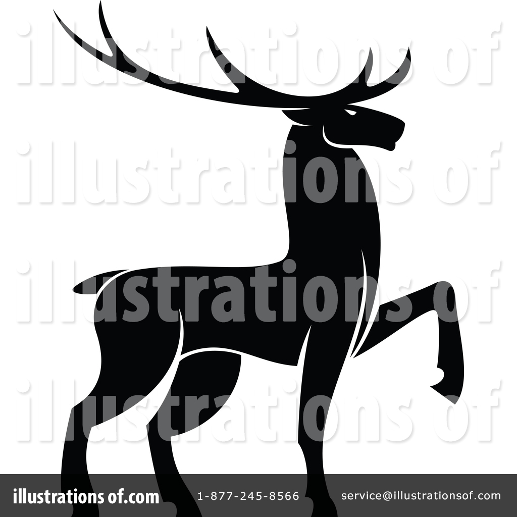 Silhouette Of Elk at GetDrawings | Free download