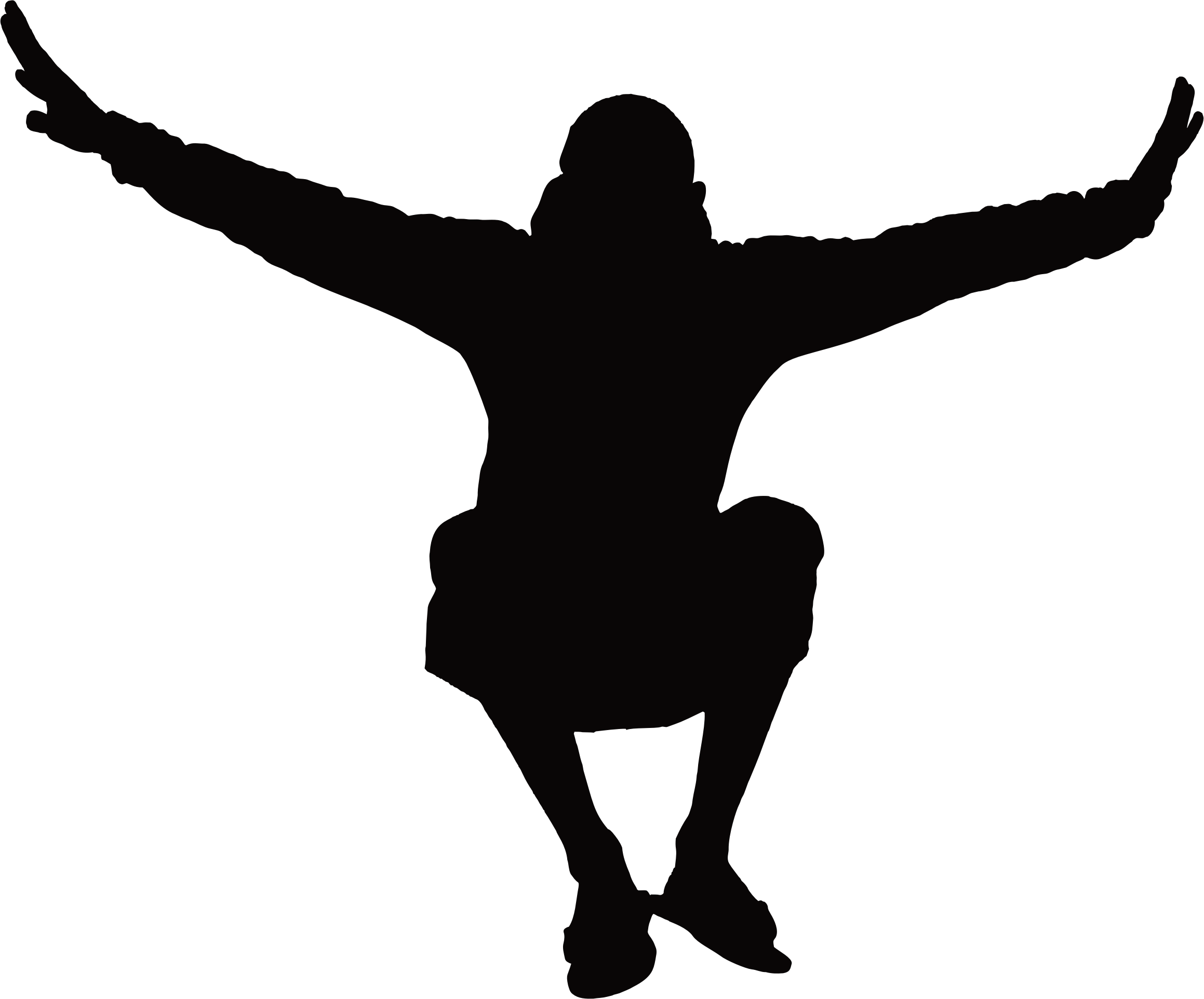 Silhouette Of People Jumping At GetDrawings | Free Download