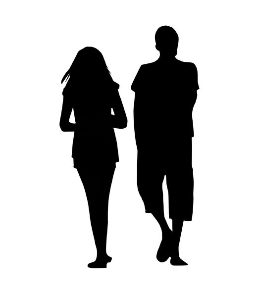 Silhouette Of People Walking at GetDrawings | Free download