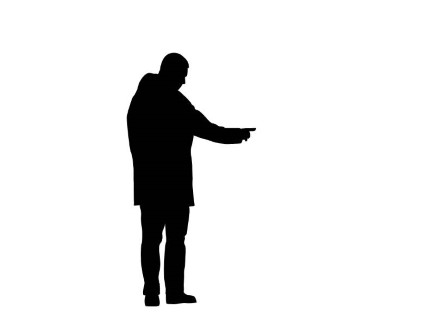 Silhouette Person Standing at GetDrawings | Free download