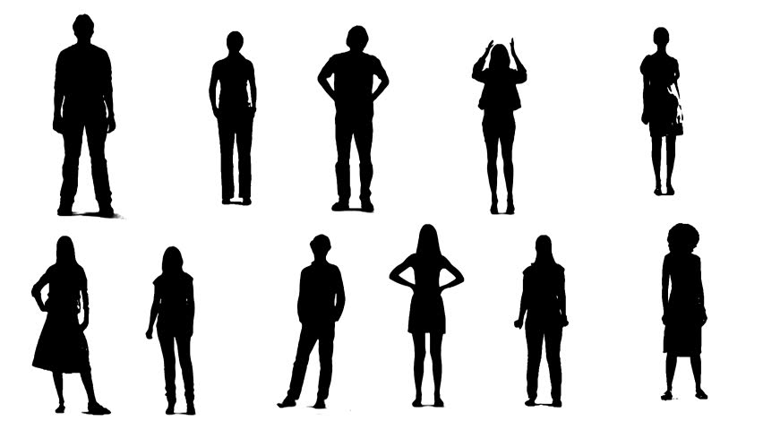 Silhouette Person Standing at GetDrawings | Free download