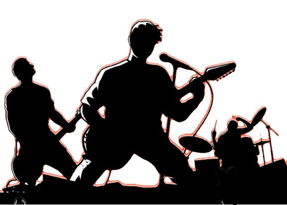 Silhouette Rock Band At Getdrawings Free Download