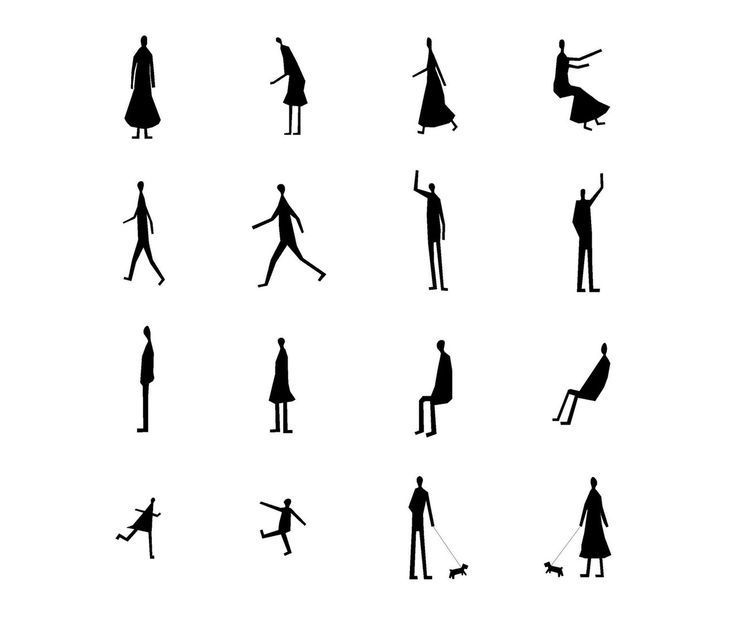 Silhouette Scale Figures at GetDrawings | Free download