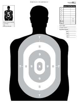 22 silhouette target dimensions
