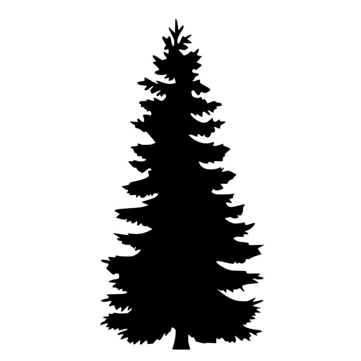 Simple Pine Tree Silhouette At GetDrawings Free Download