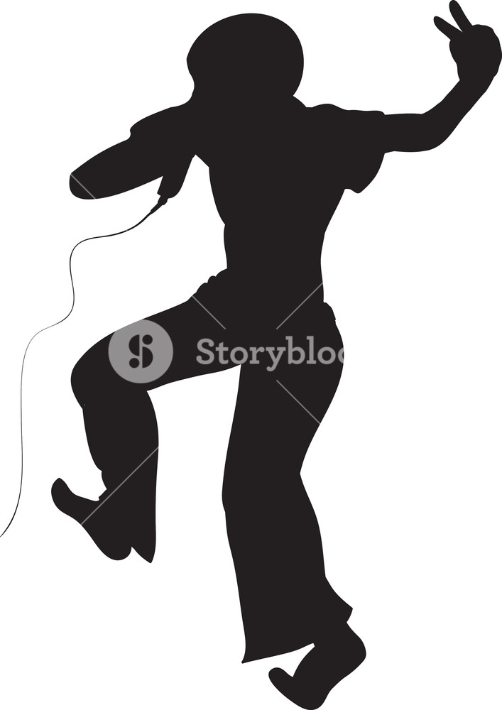 Singer Silhouette Vector at GetDrawings | Free download