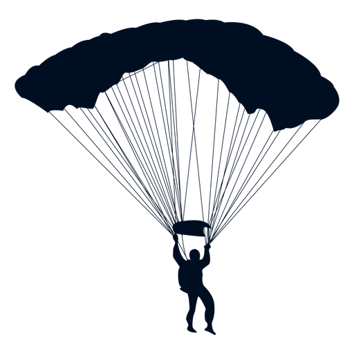 Skydiving Silhouette at GetDrawings | Free download