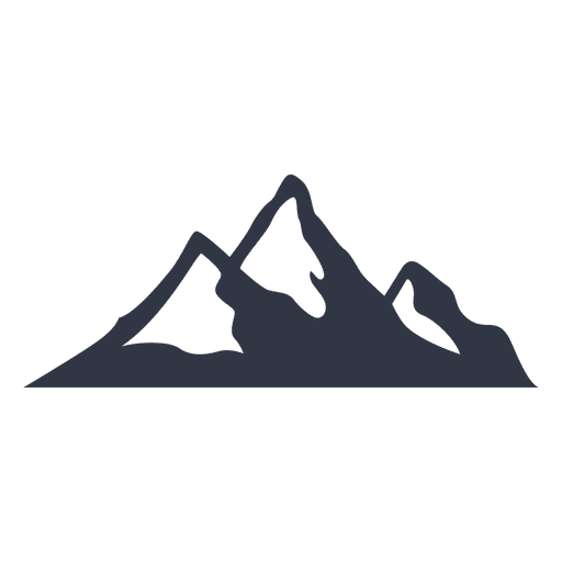 Snow Mountain Silhouette At GetDrawings | Free Download