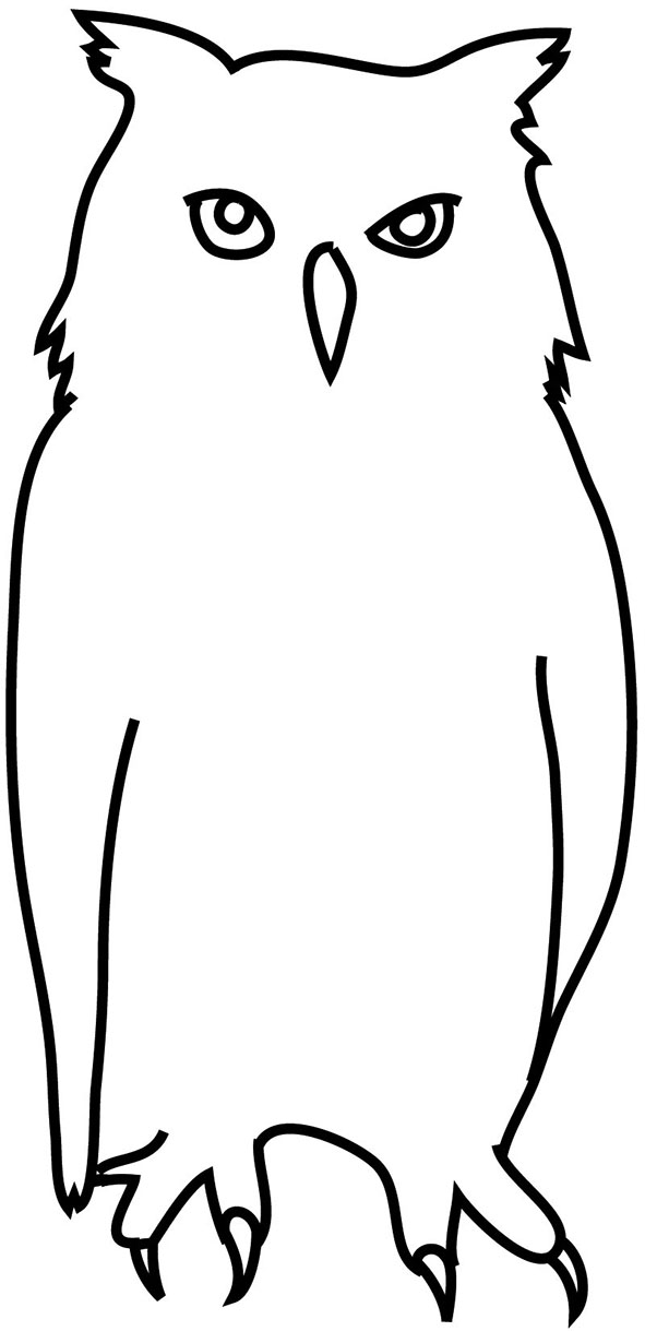 Snowy Owl Silhouette at GetDrawings Free download
