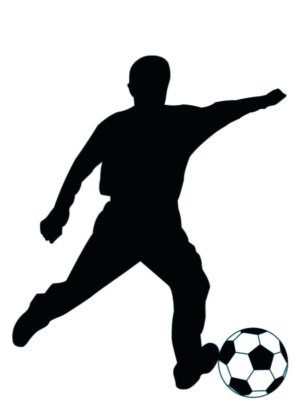 Soccer Silhouette Clip Art At Getdrawings 